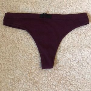 Victoria’s Secret Maroon Thong Panties —NEVER WORN